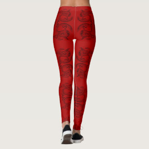 Leggings Dragón de dibujo original lindo Año nuevo chino Lm