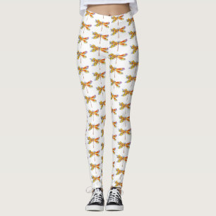Leggings Dragón de flores amarillas
