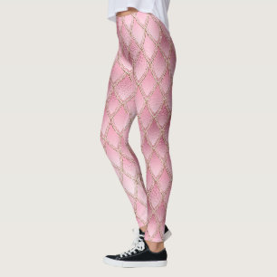 Leggings Dragón de gradiente rosado escala las piernas