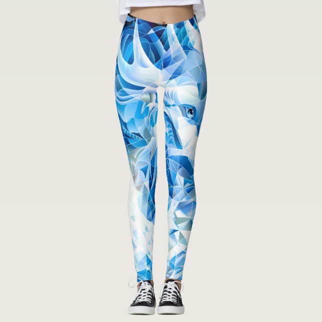 Leggings Dragón del cielo azul (Anverso)