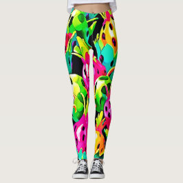 Leggings Dragon Fruit Vivid Pattern