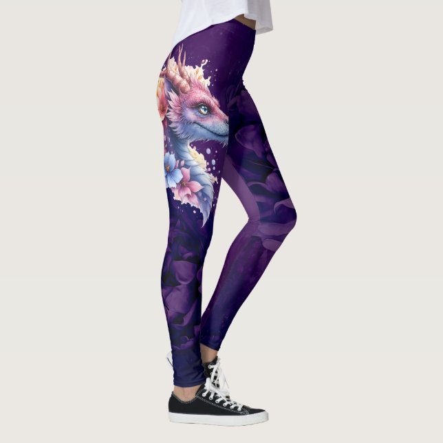 Leggings Dragón Guardián Suave.  (Derecha)