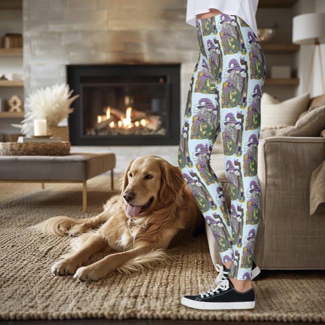 Leggings Dragón Mago Celta Fantasía Púrpura (Subido por el creador)