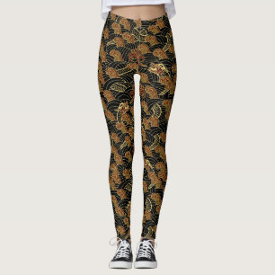 Leggings Dragón Oculto Tradicional Oriental