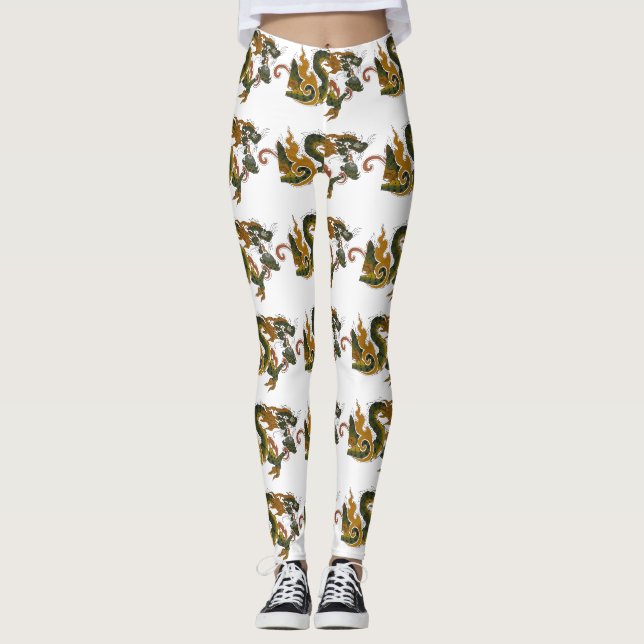 Leggings dragón verde (Anverso)
