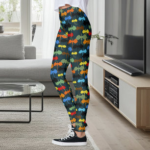 Leggings Dragon Wing Blue Flight Fantasy