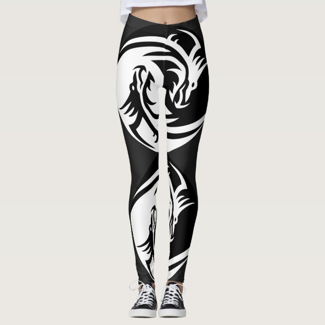 Leggings Dragones de Yin Yang (Anverso)