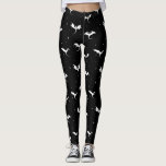 Leggings dragones voladores y estrellas sobre fondo negro<br><div class="desc">dragones voladores y estrellas sobre fondo negro</div>