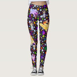 Leggings Dragones y monstruos con estrellas Micheals