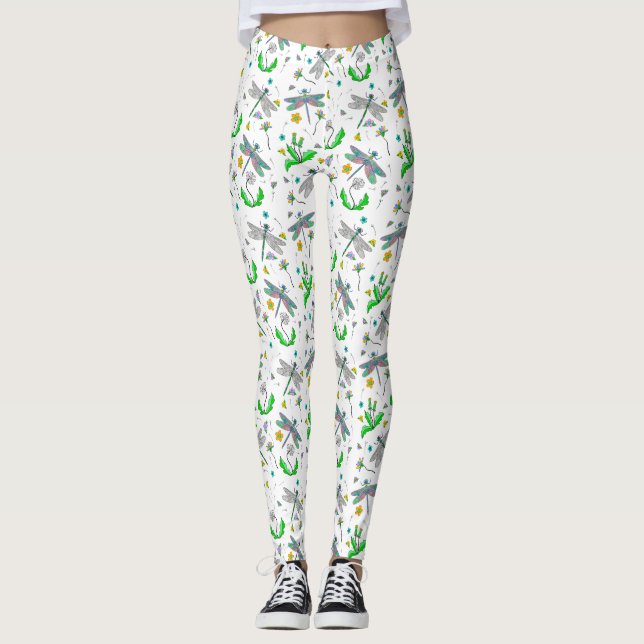 Leggings Dragonflies y Dandelions (Anverso)
