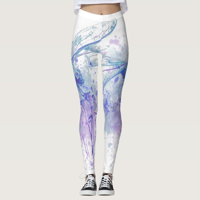 Leggings Dragonfly acuático original en la naturaleza malau (Anverso)