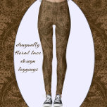 Leggings Dragonfly Wings Fancy Floral Dream<br><div class="desc">Las libélulas se abren entre las flores y las hojas. Este diseño tiene un aspecto elegante y lacado,  algo parecido a unas medias de mallas de red.</div>