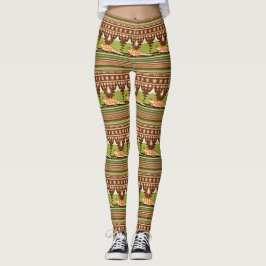 Leggings Drágono de barba Navidades feos suéter