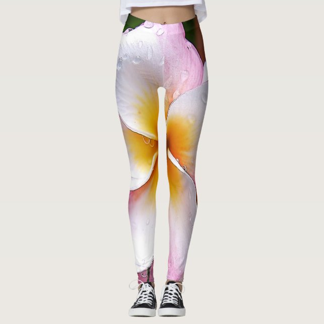 Leggings Dream Palette:  Franjipani flower (Anverso)