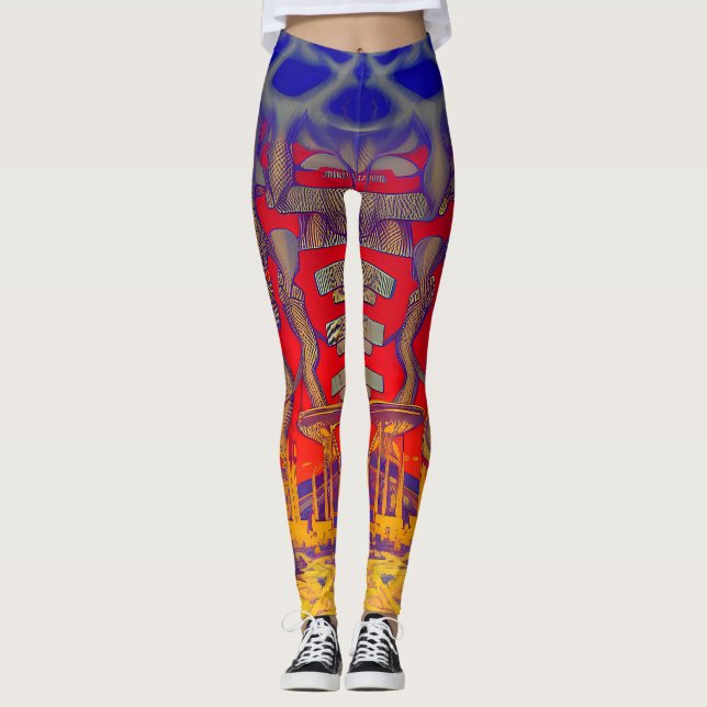 Leggings Dreamland psicodélico (Anverso)