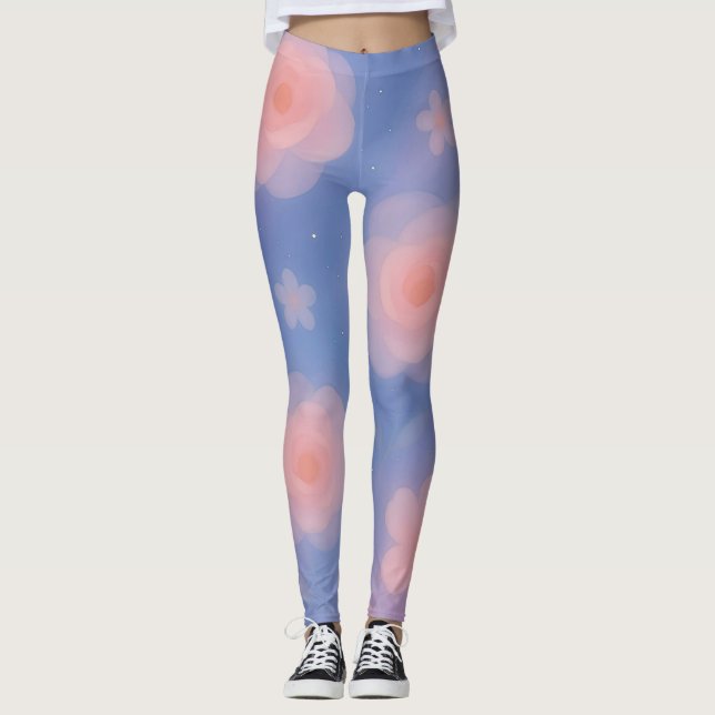 Leggings Dreamy Pastel Galaxy Art (Anverso)