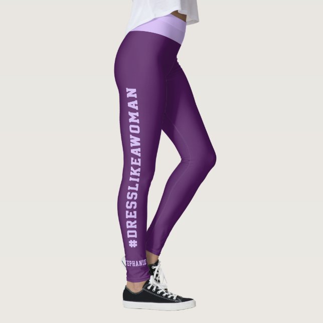Leggings DressLikeAWoman Personalizado Moda/Yoga, Nombre,  (Derecha)