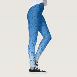 Leggings Droplas de agua azul