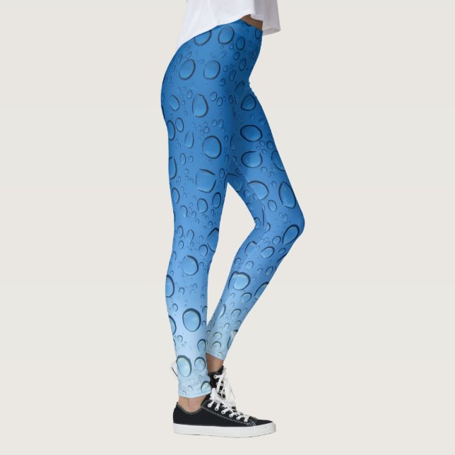 Leggings Droplas de agua azul (Derecha)