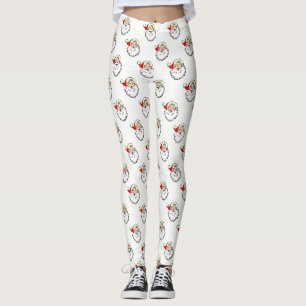 Leggings Dulce adorable Santa Claus femenino