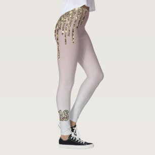 Leggings Dulce de oro rosa rosado de Rubor