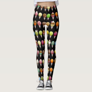 Leggings Dulce del cono de helado condimentado
