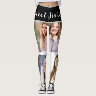 Leggings Dulce Dieciséis Espuma: Leggen del Collage de foto