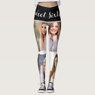 Leggings Dulce Dieciséis Espuma: Leggen del Collage de foto