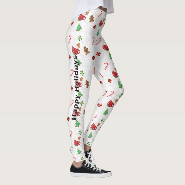 Leggings Dulces de Navidad Personalizables (Derecha)