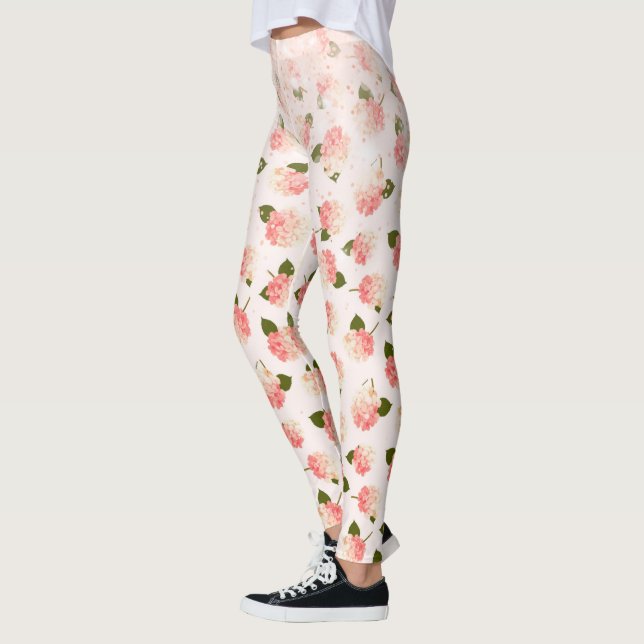 Leggings Durazno Brillo Jardín Vintage Floraciones (Izquierda)