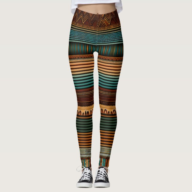 Leggings Earthy Boho Lines (Anverso)