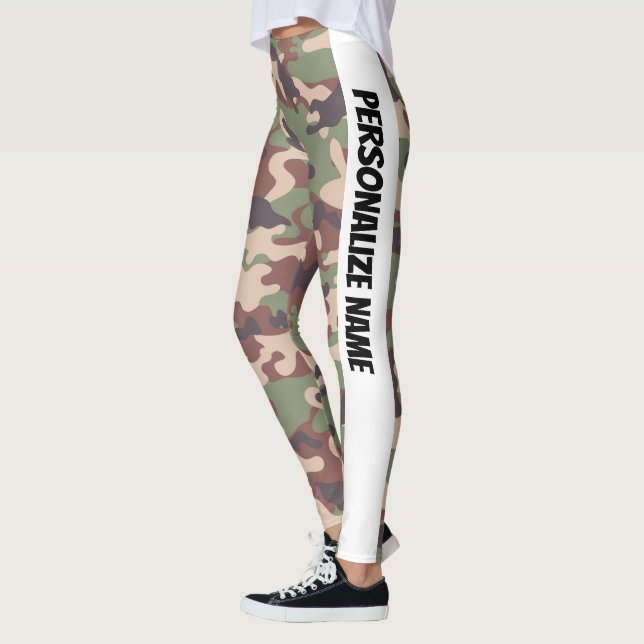 Leggings Earthy Brown Camouflage PERSONALIZA (Izquierda)