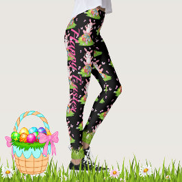 Leggings EASTER Chicas mujeres conejitas de yoga d