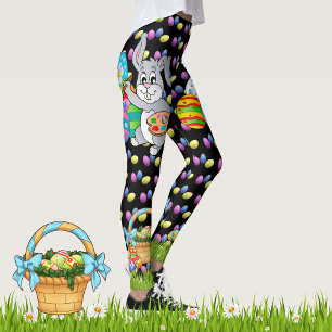 Leggings EASTER Chicas mujeres conejitas de yoga d