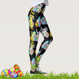 Leggings EASTER Chicas mujeres conejitas de yoga d
