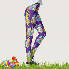 Leggings EASTER Chicas mujeres conejitas de yoga d