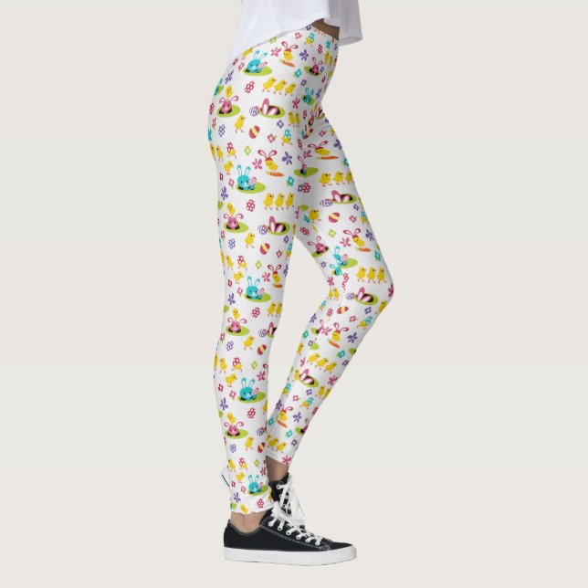 Leggings EASTER Chicas mujeres conejitas de yoga d (Derecha)