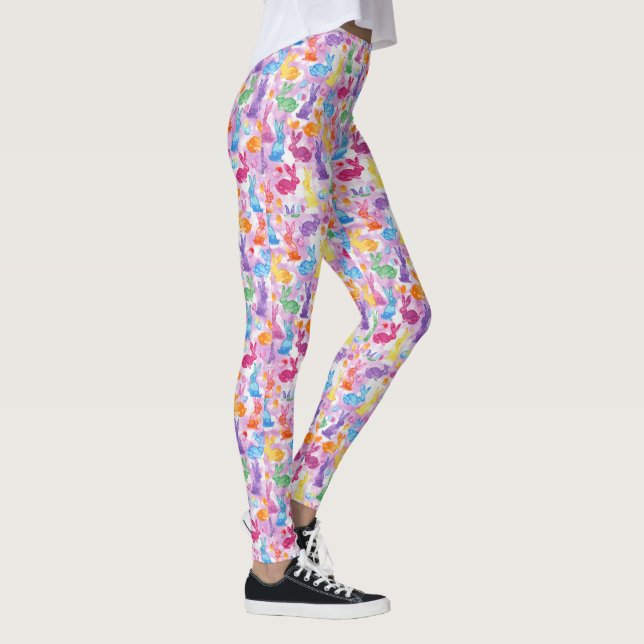 Leggings EASTER Chicas mujeres conejitas de yoga d (Derecha)