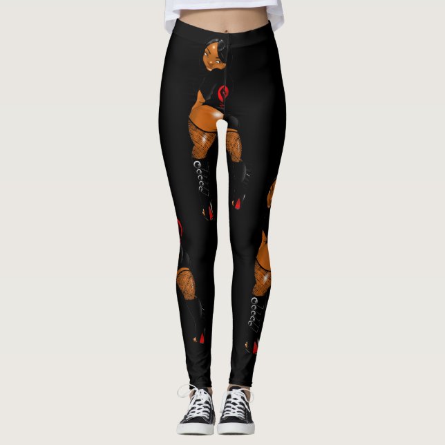 Leggings Ébano delgado y la colección del m (Anverso)