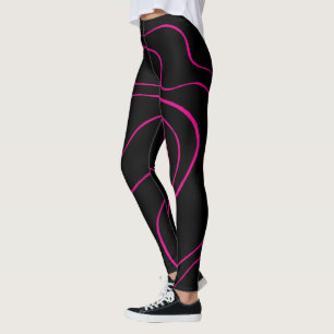 Leggings Ebb y Flow 2 - Magenta y negro