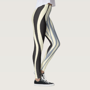 Leggings Ebb y Flow en negro, gris y crema