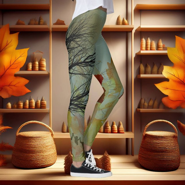 Leggings Ecos dorados: reflexión del otoño (Subido por el creador)