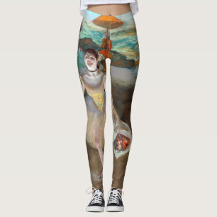Leggings Edgar Degas - Bailarina con ramo, inclinándose en 