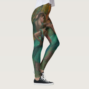Leggings Edgar Degas - Bailarinas, rosa y verde