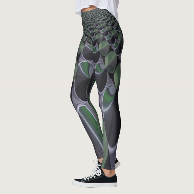 Leggings Edgy Hermoso asombroso diseño de patrones florales (Izquierda)