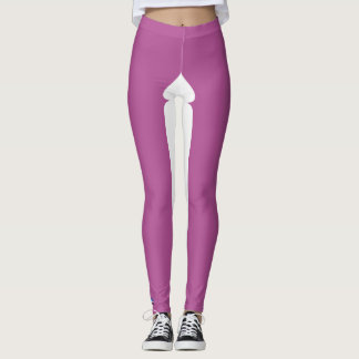 Leggings Edición Streetwear Clásico Rosa y Blanco
