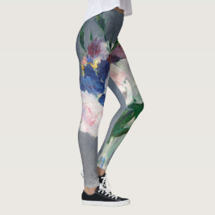 Leggings Edouard Manet - Flores en un jarrón de cristal