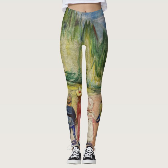 Leggings Edvard Munch - El bosque de cuento de hadas (Anverso)