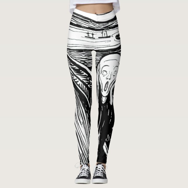 Leggings Edvard Munch - La litografía de la crema (Anverso)