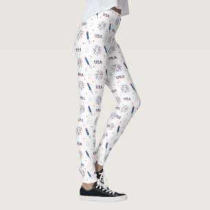 Leggings Ee.Uu., fuegos artificiales y bengalas